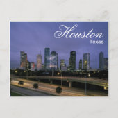 Houston Texas Skyline Postcard Postkarte (Vorderseite)