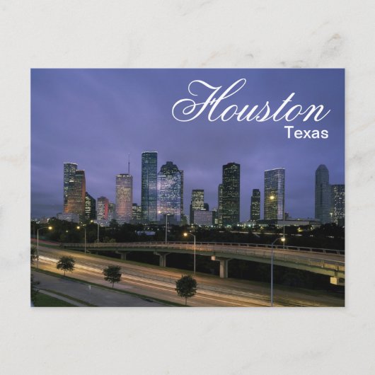Houston Texas Skyline Postcard Postkarte (Vorderseite)