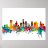 Houston Texas Skyline Poster (Vorne)