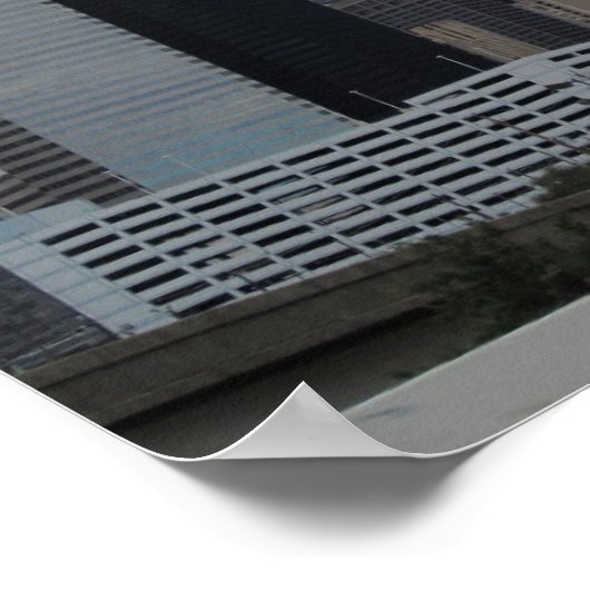 Houston, Texas Skyline - Poster (Ecke)