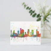 HOUSTON TEXAS SKYLINE POSTKARTE (Stehend Vorderseite)