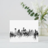 Houston Texas Skyline Postkarte (Stehend Vorderseite)