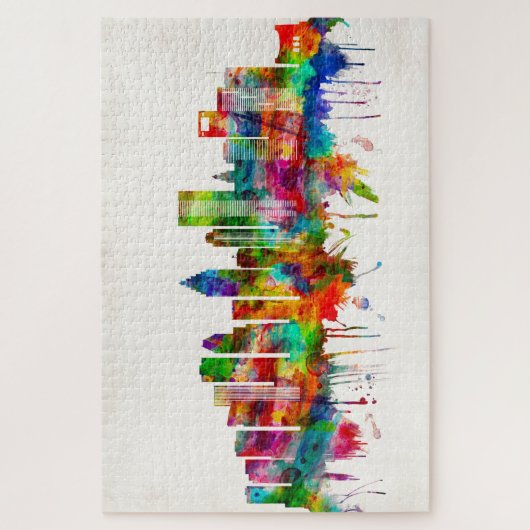 Houston Texas Skyline Puzzle (Vertikal)