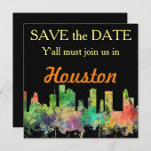 HOUSTON TEXAS SKYLINE SP - SAVE THE DATE (Vorne/Hinten)