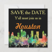 HOUSTON TEXAS SKYLINE SP - SAVE THE DATE (Vorderseite)