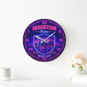 Houston Texas Space City Große Wanduhr (Zuhause)