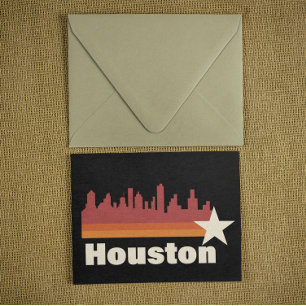 Houston Texas Stadtbild Vintage  Postkarte