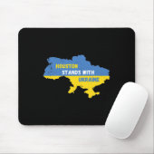 Houston Texas steht mit der Ukraine Mousepad (Mit Mouse)