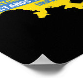 Houston Texas steht mit der Ukraine Poster (Ecke)