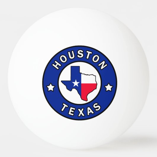 Houston Texas Tischtennisball (Vorderseite)