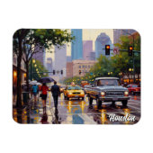 Houston Texas Travel Magnet (Horizontal)