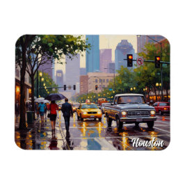 Houston Texas Travel Magnet