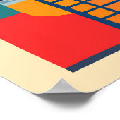 Houston, Texas, Travel Poster (Ecke)