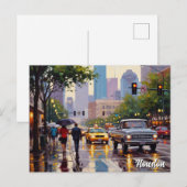 Houston Texas Travel Postkarte (Vorne/Hinten)