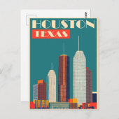 Houston, Texas, Travel Postkarte (Vorne/Hinten)