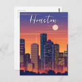 Houston Texas Travel Postkarte (Vorne/Hinten)