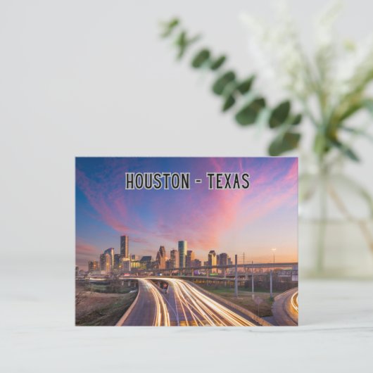 Houston, Texas Travel Souvenir Postkarte (Stehend Vorderseite)