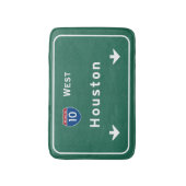 Houston Texas tx Autobahn-Autobahn-Straße: Badematte (Vorderseite Vertikal)