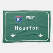 Houston Texas tx Autobahn-Autobahn-Straße: Geschirrtuch (Horizontal)