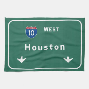 Houston Texas tx Autobahn-Autobahn-Straße: Geschirrtuch