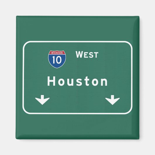 Houston Texas tx Interstate Highway Freeway Road : Magnet (Vorne)