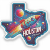 Houston, Texas USA - NASA Aufkleber (Vorderseite)