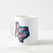 Houston, Texas USA - NASA Kaffeetasse (Vorderseite Links)