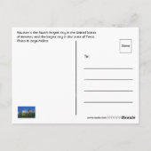 Houston, Texas, USA Postkarte (Rückseite)