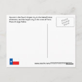 Houston, Texas, USA Postkarte (Rückseite)
