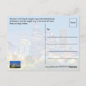 Houston, Texas, USA Postkarte (Rückseite)