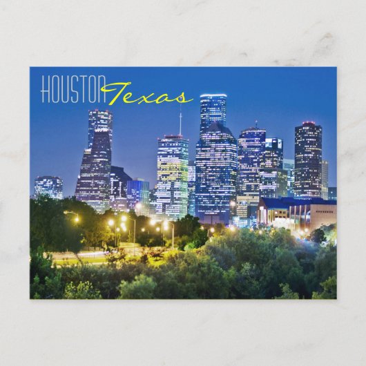 Houston, Texas, USA Postkarte (Vorderseite)