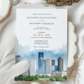 HOUSTON Texas USA Skyline Wedding Einladung