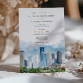 HOUSTON Texas USA Skyline Wedding Einladung