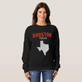 Houston Texas USA State America Travel Texan Sweatshirt (Vorne ganz)