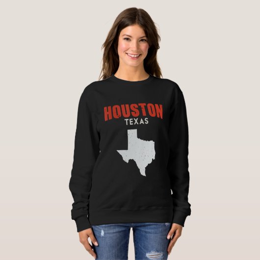 Houston Texas USA State America Travel Texan Sweatshirt (Vorne ganz)