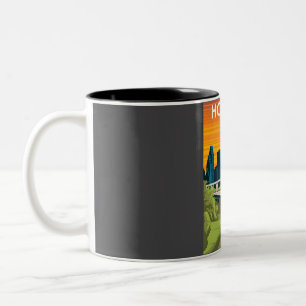 Houston Texas Vereinigte Staaten Vintage Minimal C Zweifarbige Tasse
