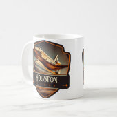 Houston, Texas | VINTAG Kaffeetasse (Vorderseite Links)