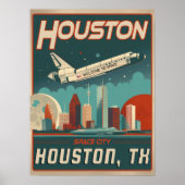 Houston, Texas - Vintag Poster (Vorne)