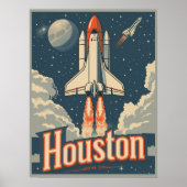 Houston, Texas Vintag Poster (Vorne)