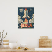 Houston, Texas Vintag Poster (Küche)