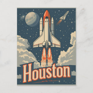 Houston, Texas Vintag Postkarte