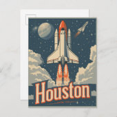 Houston, Texas Vintag Postkarte (Vorne/Hinten)