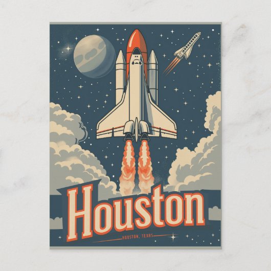 Houston, Texas Vintag Postkarte (Vorderseite)