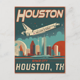 Houston, Texas - Vintag Postkarte