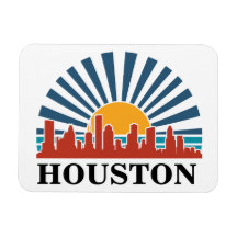 Houston Texas Vintage-Sonnenuntergang Retro-Reise