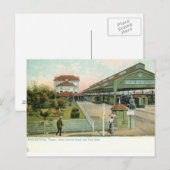 Houston Texas zirka 1905 Grand Central Station Postkarte (Vorne/Hinten)