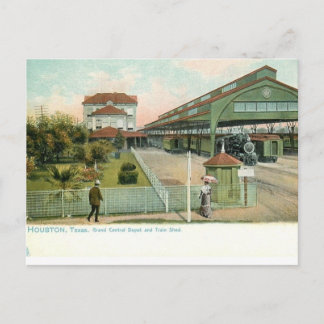 Houston Texas zirka 1905 Grand Central Station Postkarte