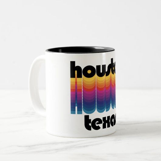 Houston, Texas Zweifarbige Tasse (Vorderseite Links)