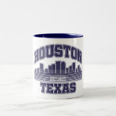 Houston, Texas Zweifarbige Tasse (Mittel)
