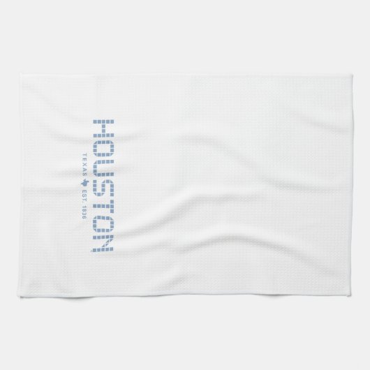 Houston Tile, Blue Tile, Houston Texas Geschirrtuch (Horizontal)